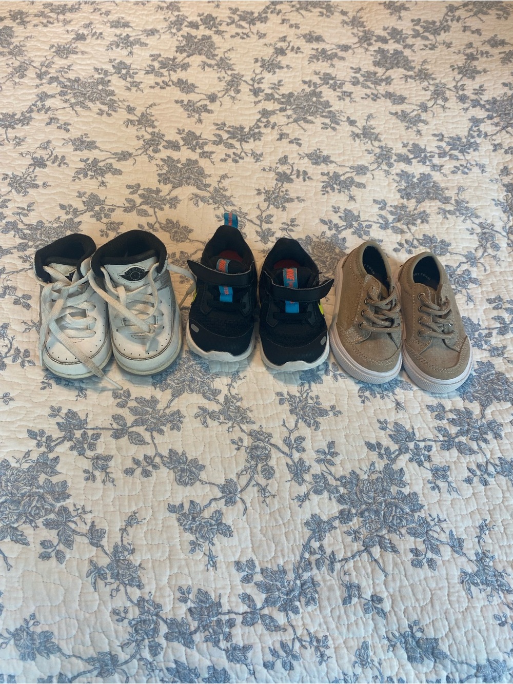 Toddler Boy Size 4 Nike Air Jordan and Sperry Shoe Bundle